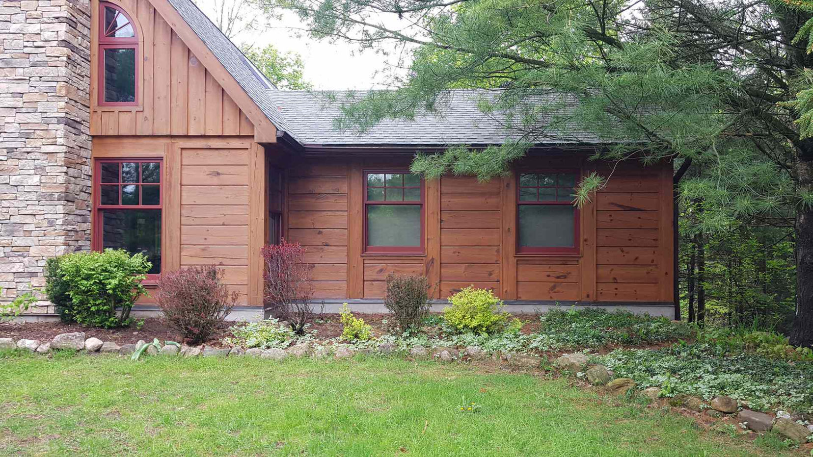 media blasting in progress