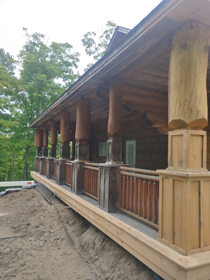 New Home Being Stained